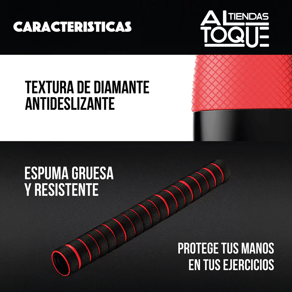 Set de Mancuernas y Barra / 20 kg
