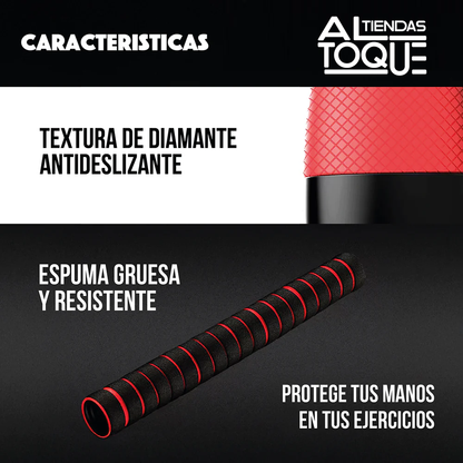 Set de Mancuernas y Barra / 20 kg